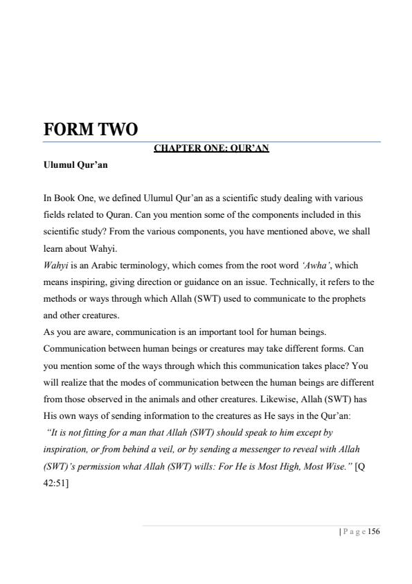 Page 1 – Form 2 IRE Notes – Kenyaplex