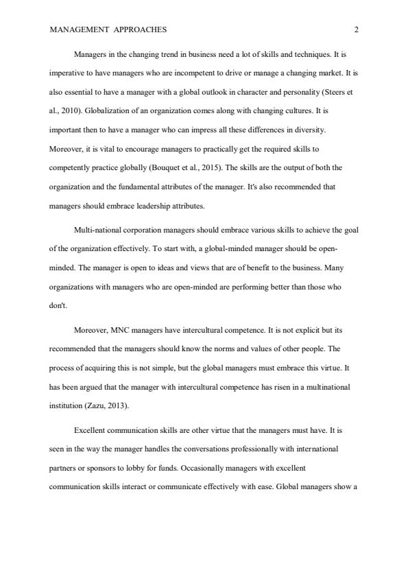Page 1 – Management Approaches: ICS 100 Management – Kenyaplex