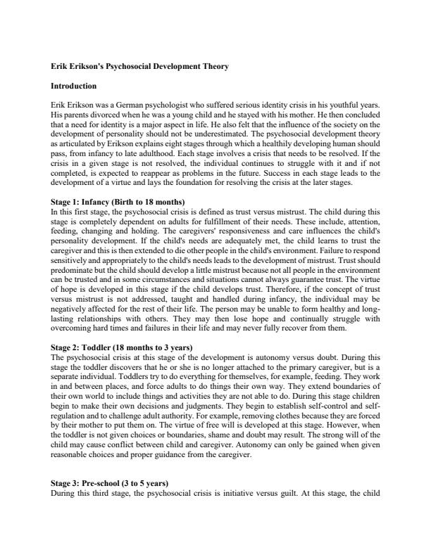 Page 1 – Erik Erikson