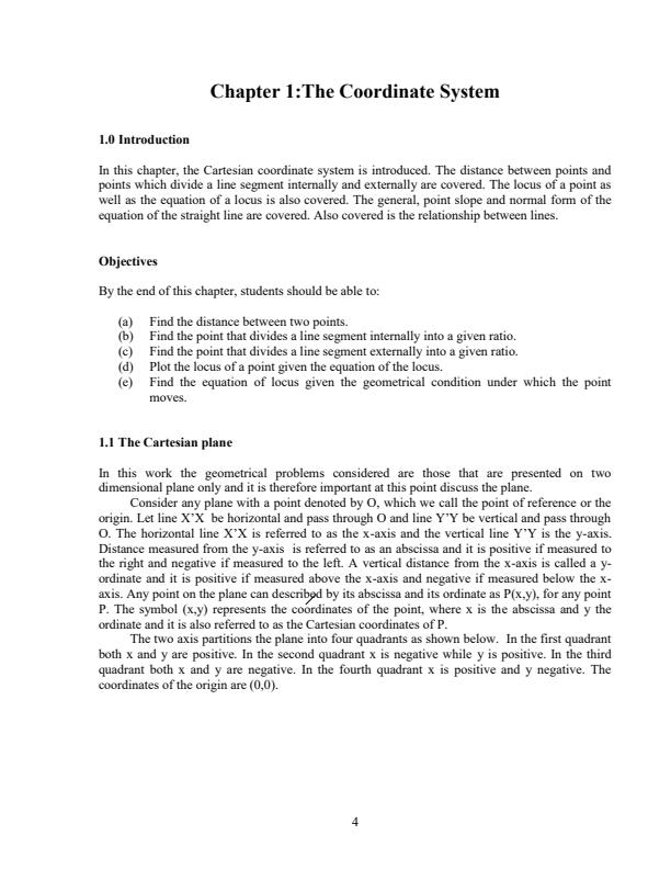 Page 1 – SMA 103: Analytical Geometry Notes – Kenyaplex