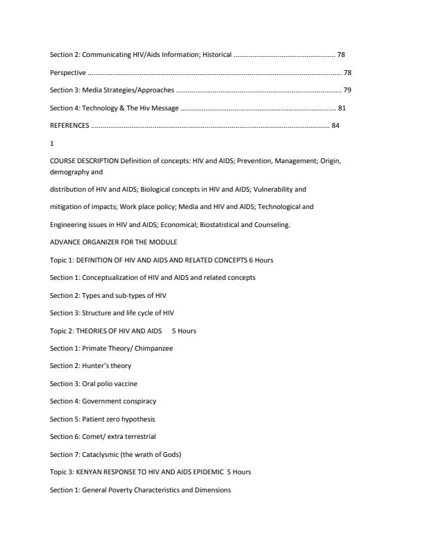 Page 3 – CDM 100: HIV and Aids Prevention and Management Notes – Kenyaplex