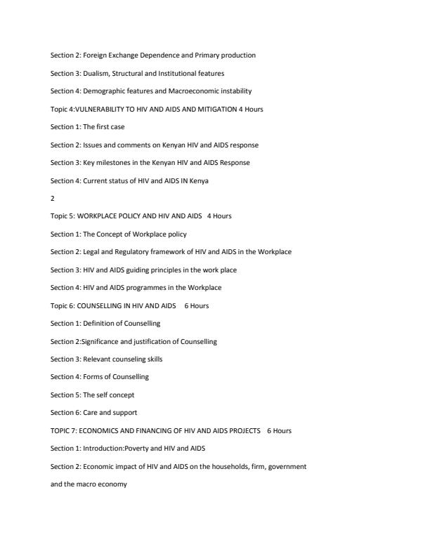 Page 4 – CDM 100: HIV and Aids Prevention and Management Notes – Kenyaplex