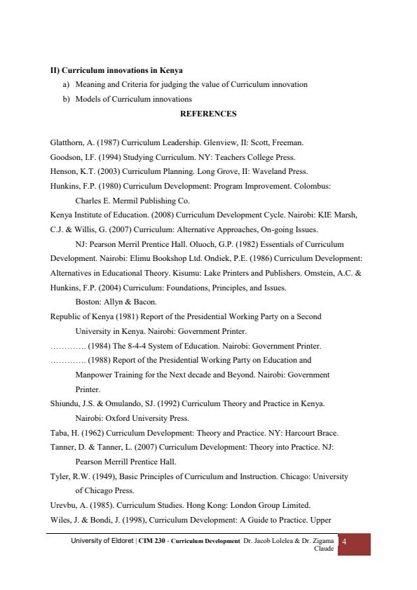 Page 4 – CIT210: Teaching Strategy Methods and Technique Notes – Kenyaplex