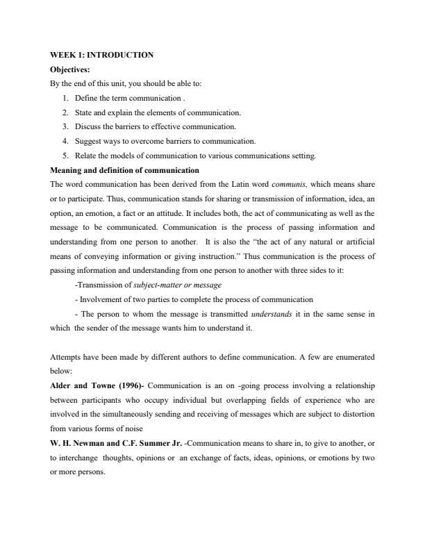 Page 1 – HRD 2101: Communication Skills Notes – Kenyaplex