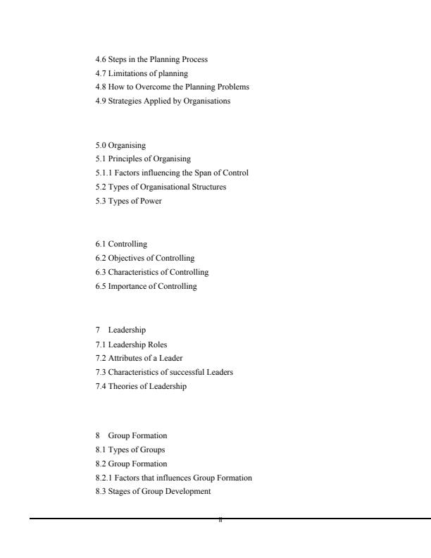 Page 2 – BPM 110: Theory and Practice of Management Notes 1st Year – Kenyaplex
