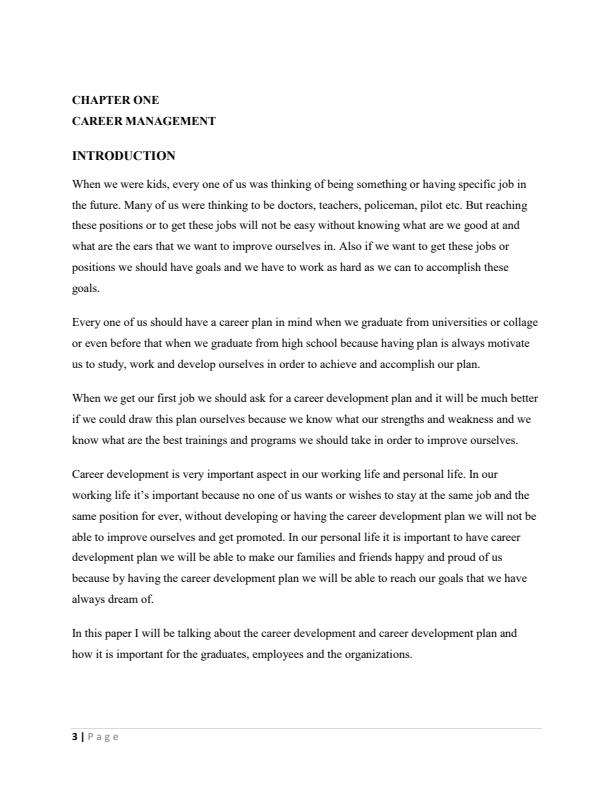 Page 1 – Case Study: Career Management in Colleges, Universities and in Workplaces – Kenyaplex