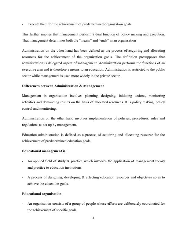 Page 3 – PAC 411: Educational Management Notes – Kenyaplex