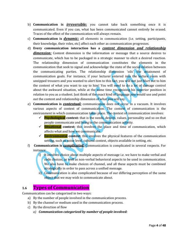 Page 4 – Egerton University Communication Skills Notes COMM III – Kenyaplex
