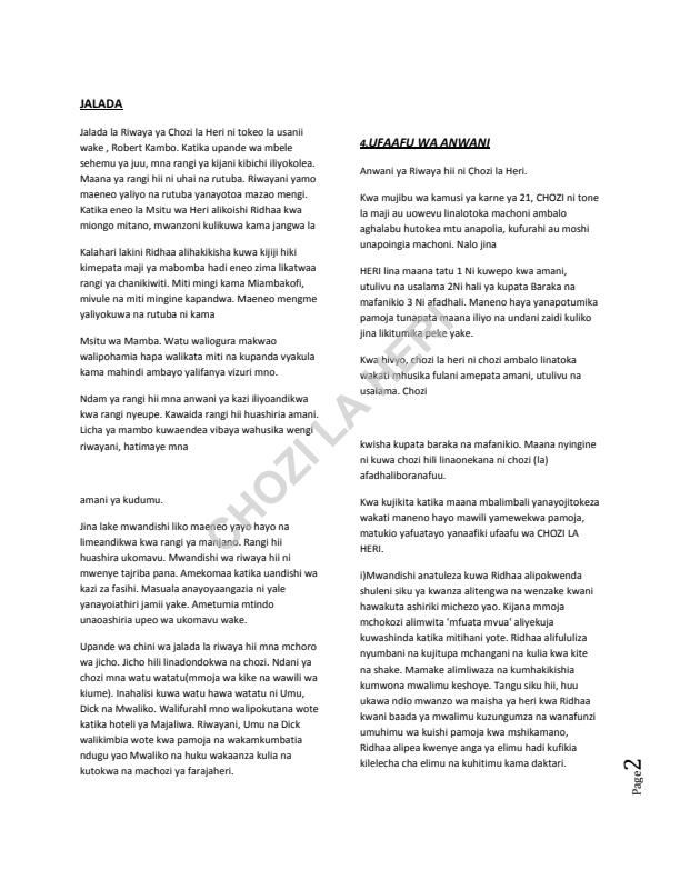 Page 2 – Mwongozo Wa Chozi La Heri – Kenyaplex