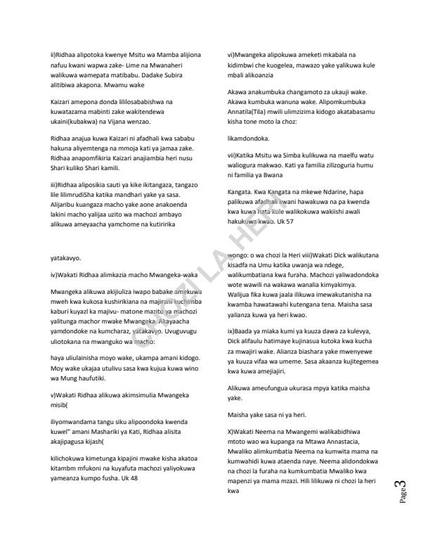 Page 3 – Mwongozo Wa Chozi La Heri – Kenyaplex