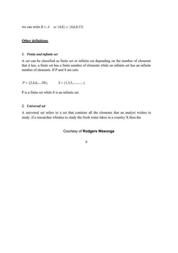 Page 2 – EES 100: Mathematics for Economists I Notes – Kenyaplex