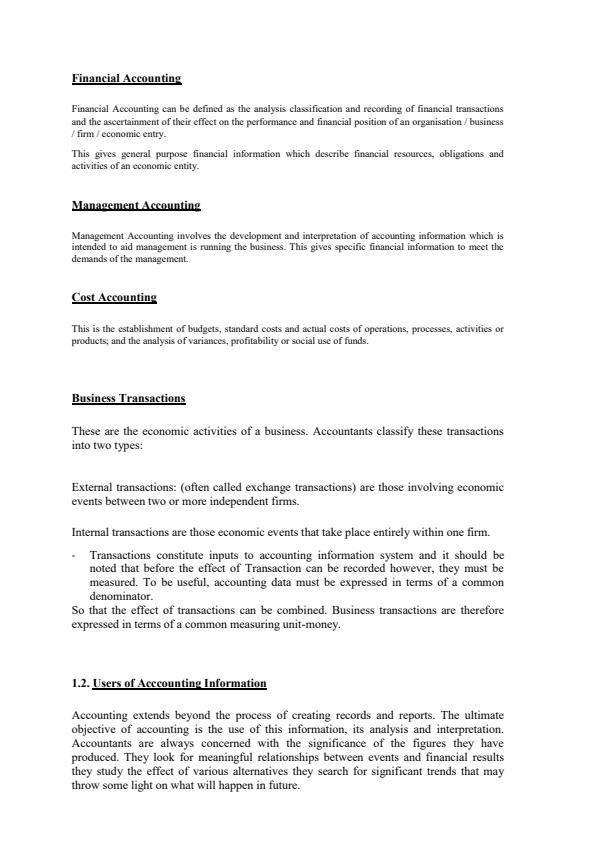 Page 3 – CAC 100: Fundamentals of Accounting 1 Notes – Kenyaplex