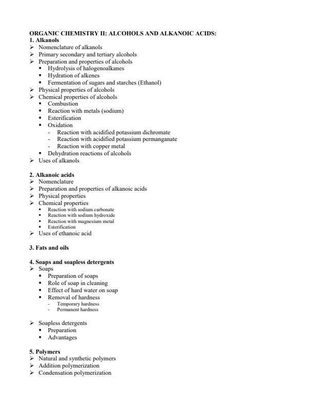 Page 1 – Detailed Form 3 Chemistry Notes – Kenyaplex