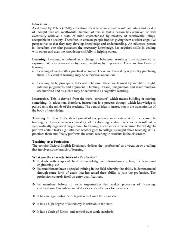 Page 3 – Instructional Methods Notes – Kenyaplex