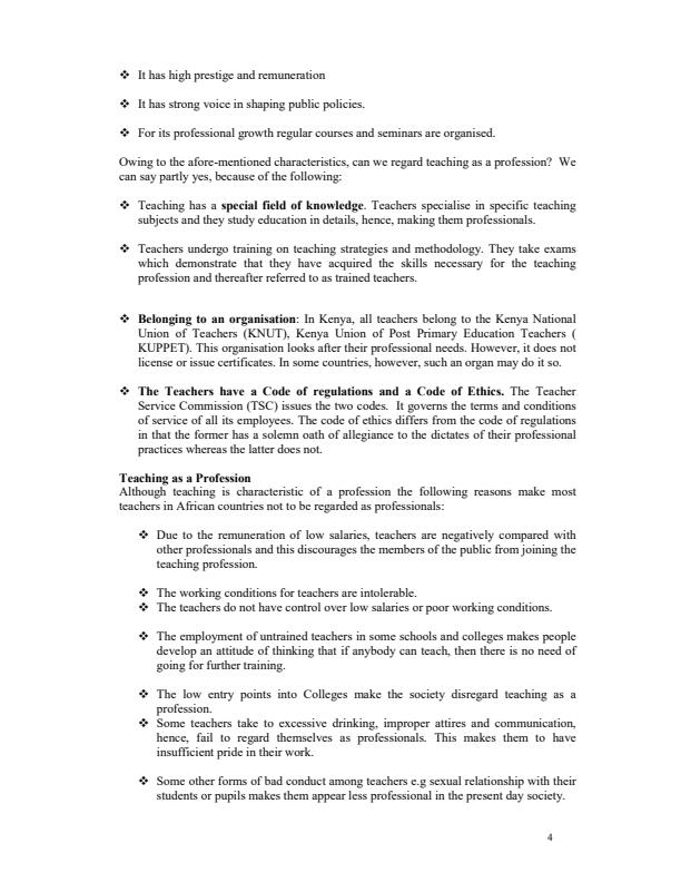 Page 4 – Instructional Methods Notes – Kenyaplex