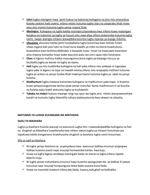 Page 2 – Pwani University ALK B 401 Sociolinguistics (isimu jamii) lecture notes. – Kenyaplex