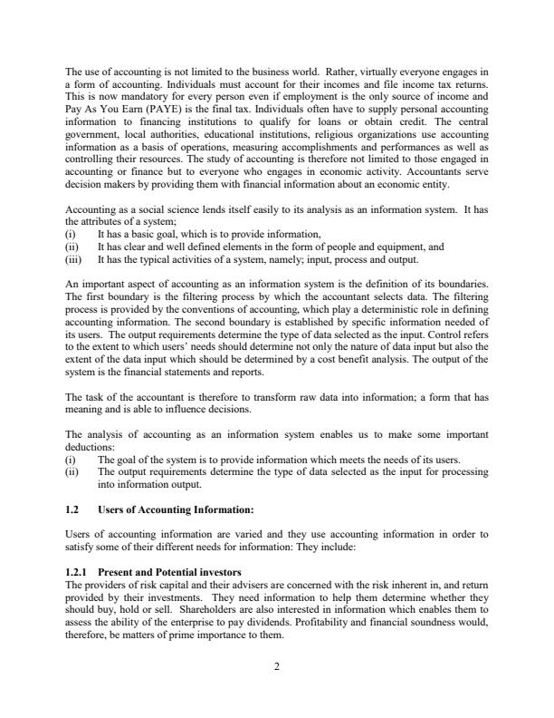 Page 2 – JKUAT Financial Accounting Notes 1st Year – Kenyaplex