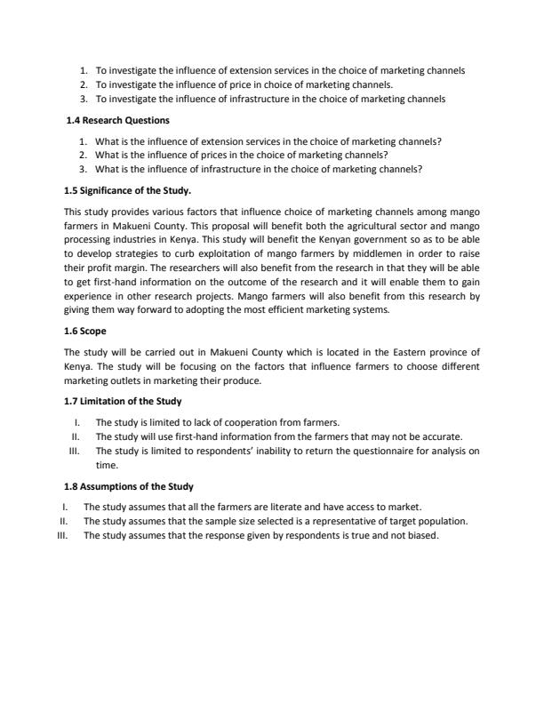 Page 3 – AGR 411 Research Project Proposal – Kenyaplex