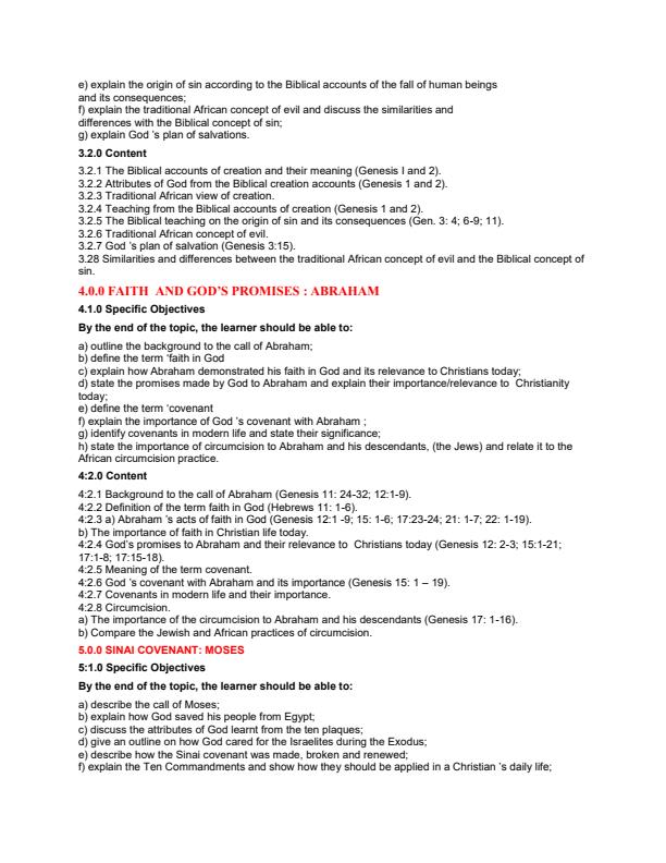 Page 2 – CRE syllabus  – Kenyaplex