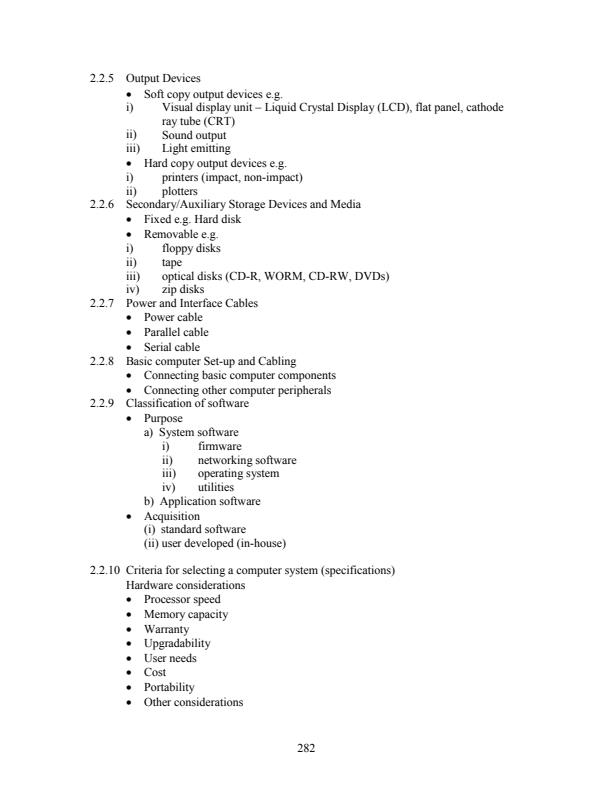 Page 3 – Computer Studies Syllabus – Kenyaplex