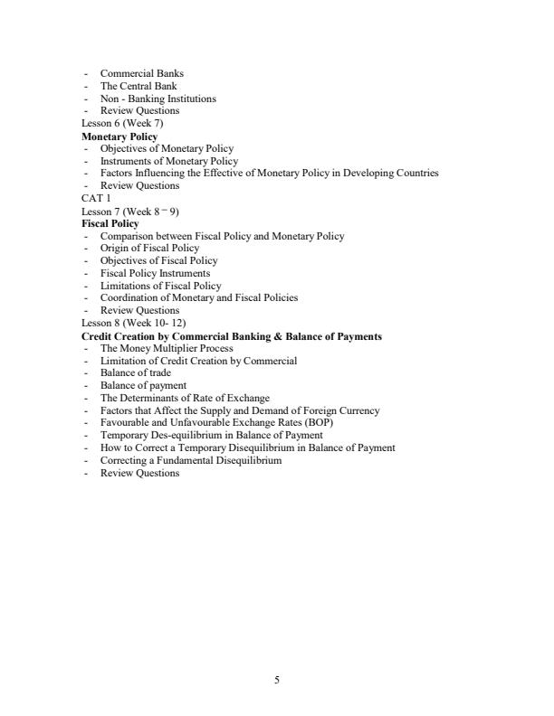 Page 2 – DAF 1306: Money and Banking Notes – Kenyaplex