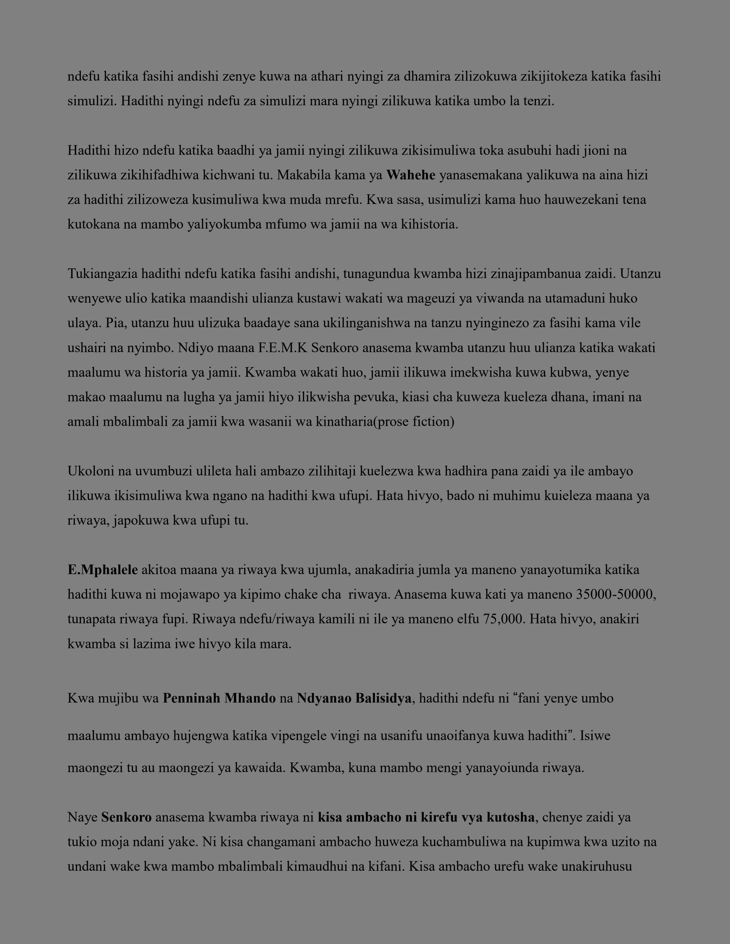 Page 2 – EDK 400: HADITHI FUPI NA RIWAYA – Kenyaplex