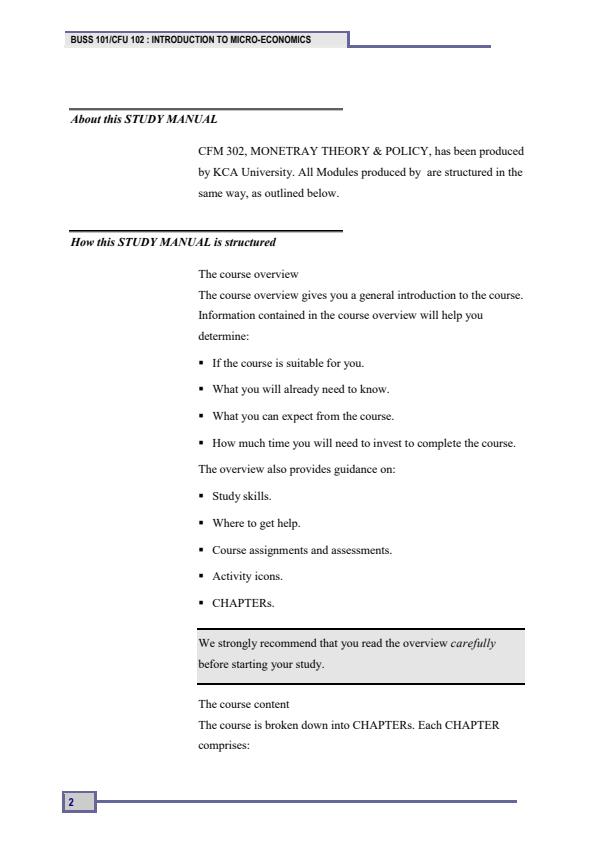Page 1 – CFM 302: Monetary Theory and Policy Notes – Kenyaplex