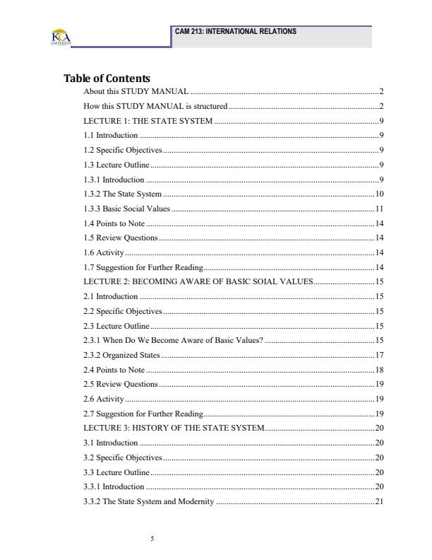 Page 4 – CAM 213: International Relations Notes – Kenyaplex