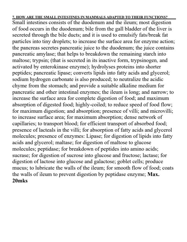 Page 2 – Biology Revision Essay Questions and Answers For Secondary Syllabus – Kenyaplex