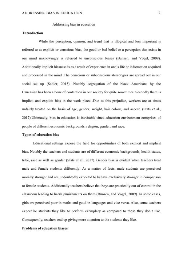 Page 1 – Addressing Bias in Education – Kenyaplex