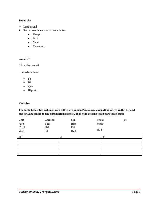 Page 3 – Comprehensive and simplified English Notes Form 1 with exercises. – Kenyaplex