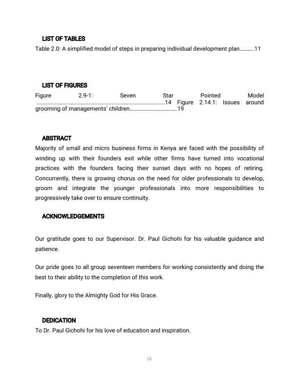 Page 1 – Write a paper on “Succession planning in small and micro business enterprises in Kenya” – Kenyaplex
