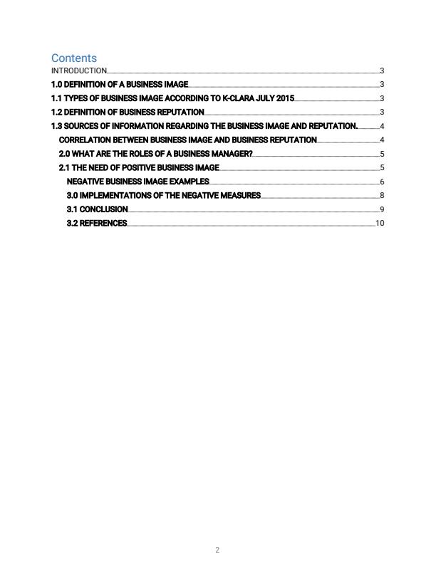 Page 2 – Explain appropriate measures that you can implement to reverse negative business image and reputation – Kenyaplex
