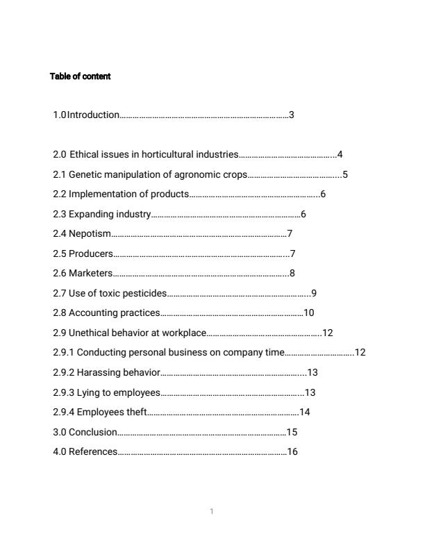 Page 1 – Using relevant  examples from horticultural industry, describe unethical dilemmas / scenarios that are likely to occur  and suggest the best way to handle each of them.  – Kenyaplex