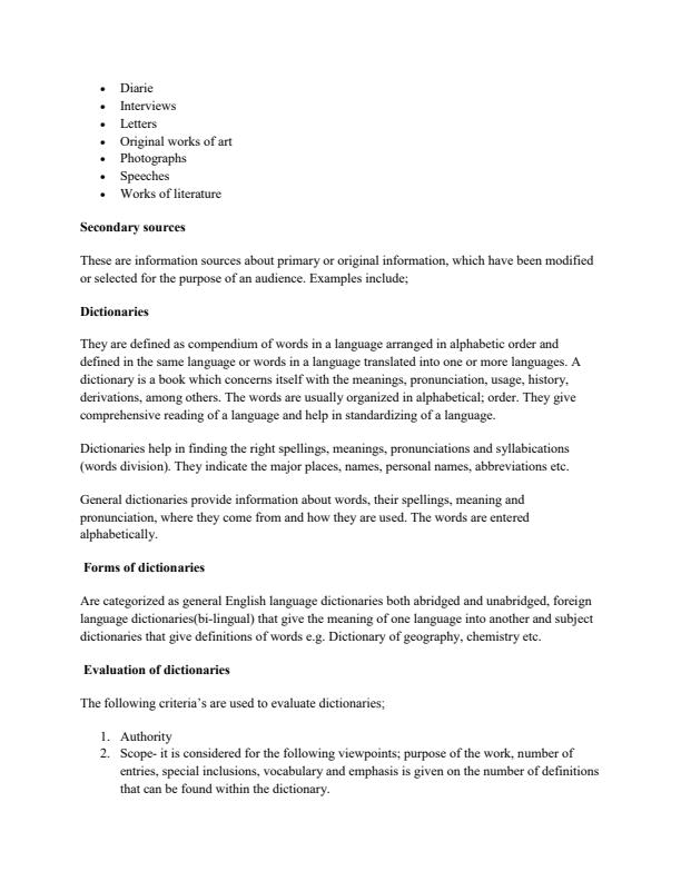 Page 2 – ISC 200 - Sources of Bibliographic Information – Kenyaplex