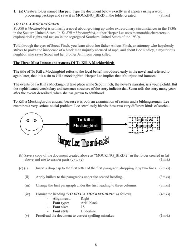Page 4 – Computer Studies Paper 2 Revision Booklet – Kenyaplex
