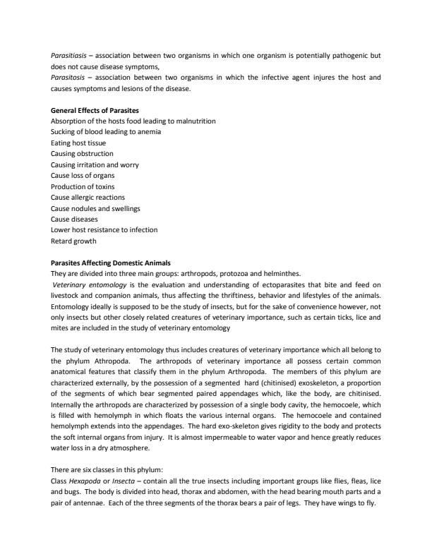 Page 2 – AAS 3212: General Parasitology Notes – Kenyaplex