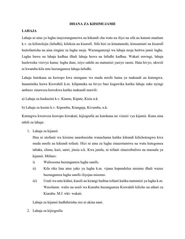 Page 1 – Dhana Za Isimu Jamii – Kenyaplex