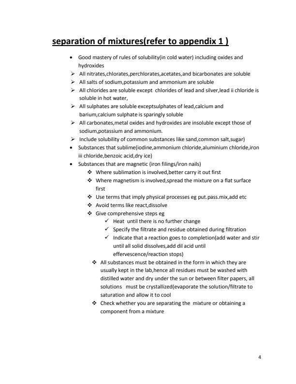 Page 4 – Commonly tested areas in Chemistry Paper 1 – Kenyaplex