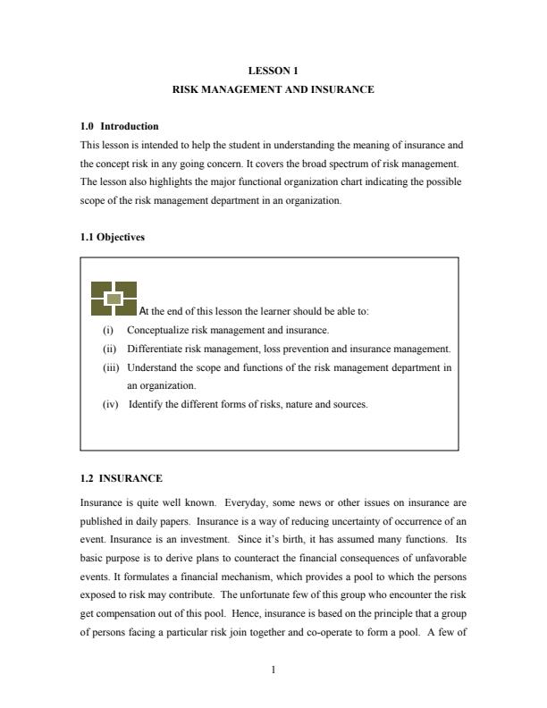 Page 4 – BMS 101: Introduction to Insurance Notes – Kenyaplex