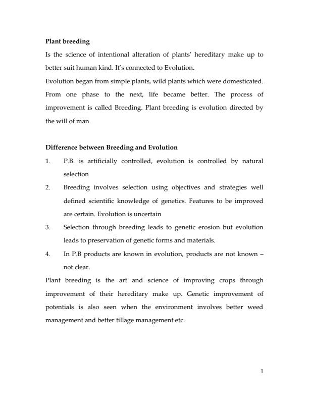 Page 1 – KST 305: Plant Breeding Notes – Kenyaplex