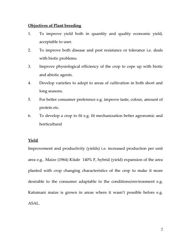Page 2 – KST 305: Plant Breeding Notes – Kenyaplex