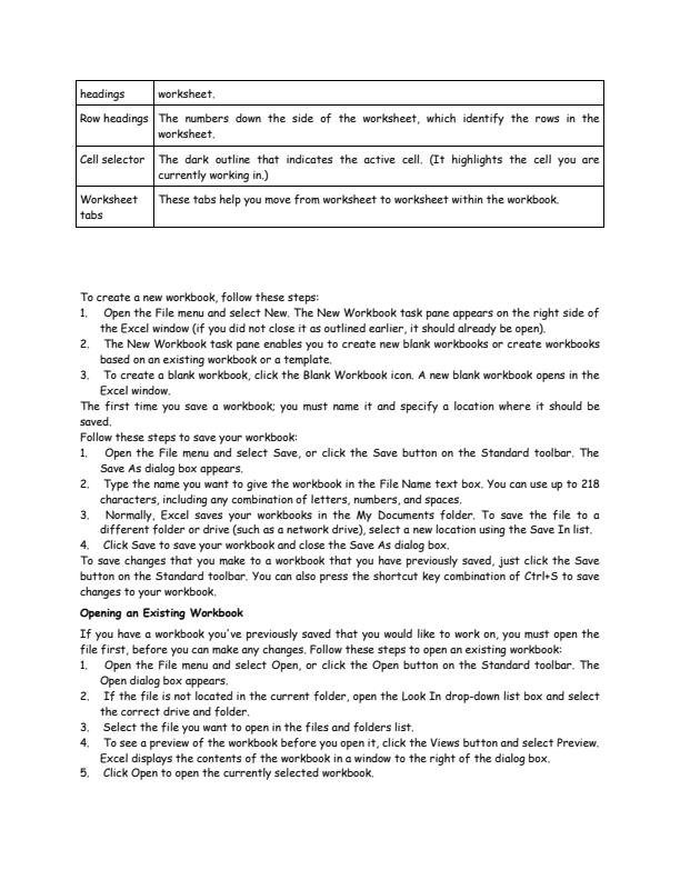 Page 2 – Simplified Microsoft Excel Notes – Kenyaplex