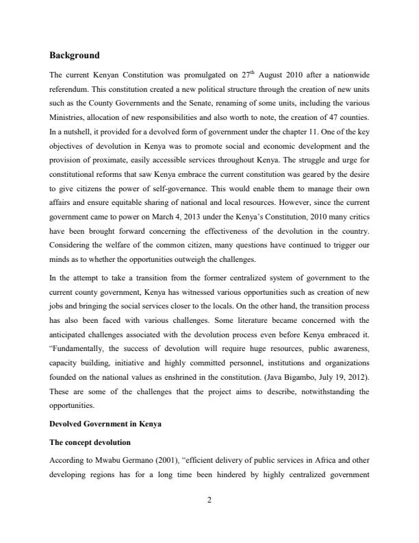 Page 2 – Assessing the economic impact of devolution in kenya: opportunities and challenges – Kenyaplex