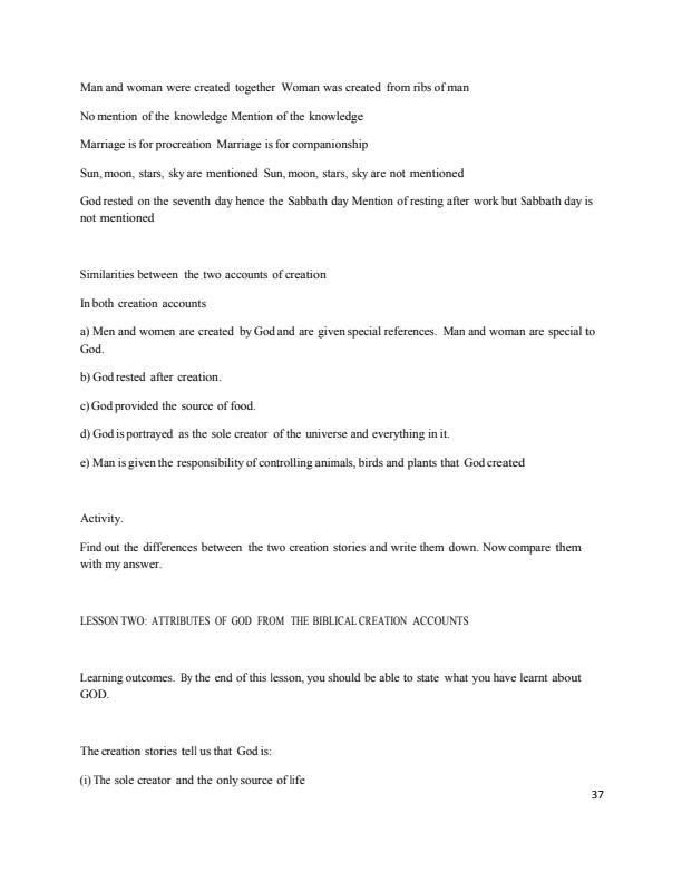 Page 2 – CRE Secondary Form One Notes  – Kenyaplex
