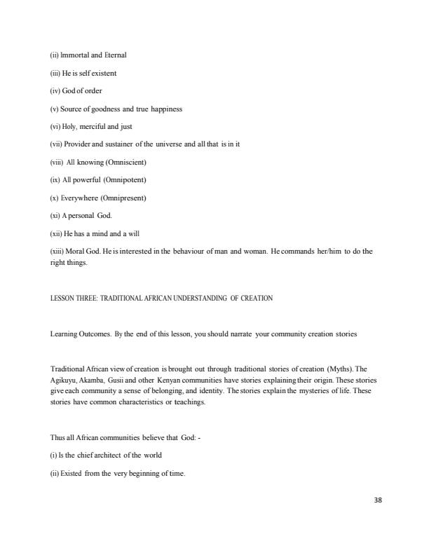 Page 3 – CRE Secondary Form One Notes  – Kenyaplex