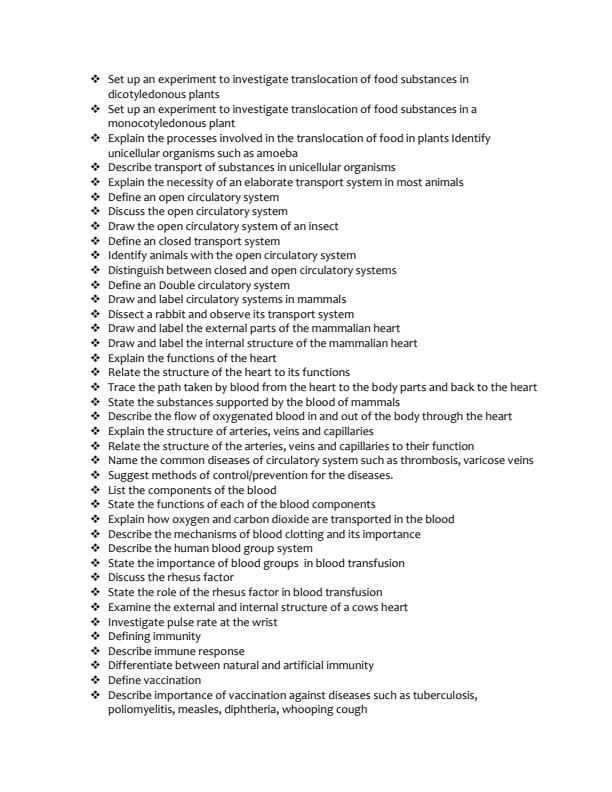 Page 2 – Comprehensive Form Two Biology Notes – Kenyaplex