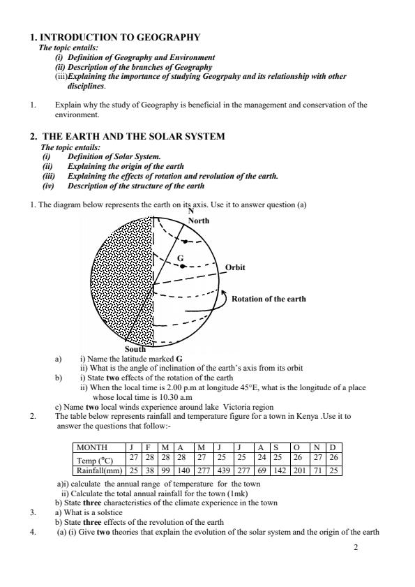 Page 2 – Geography Revision Booklet – Kenyaplex