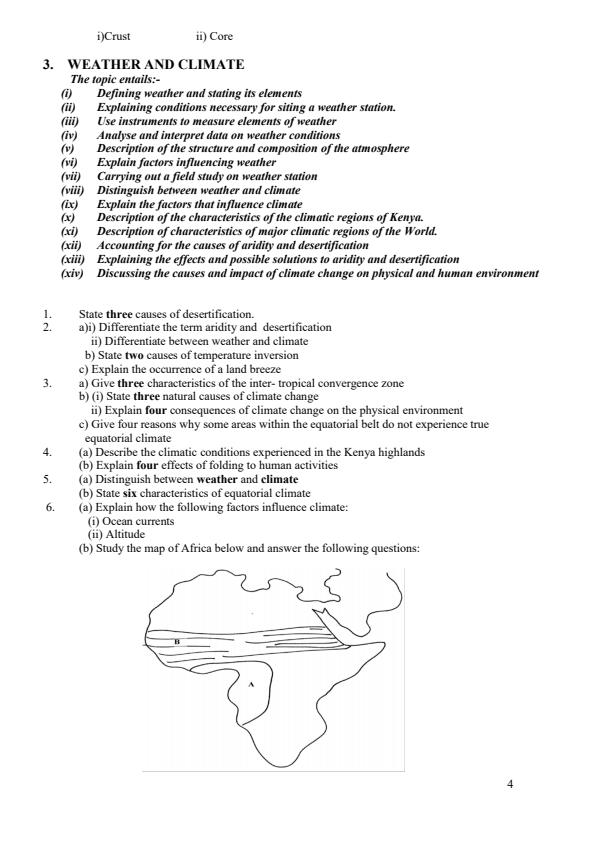 Page 4 – Geography Revision Booklet – Kenyaplex