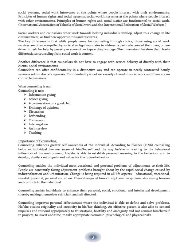 Page 3 – Counseling Psychology Notes for Social work students  – Kenyaplex